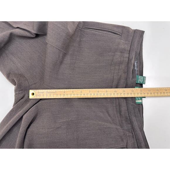Lauren Ralph Lauren Womens Dress Pants Size 10 Brown Wool Blend VTG - Picture 9 of 12